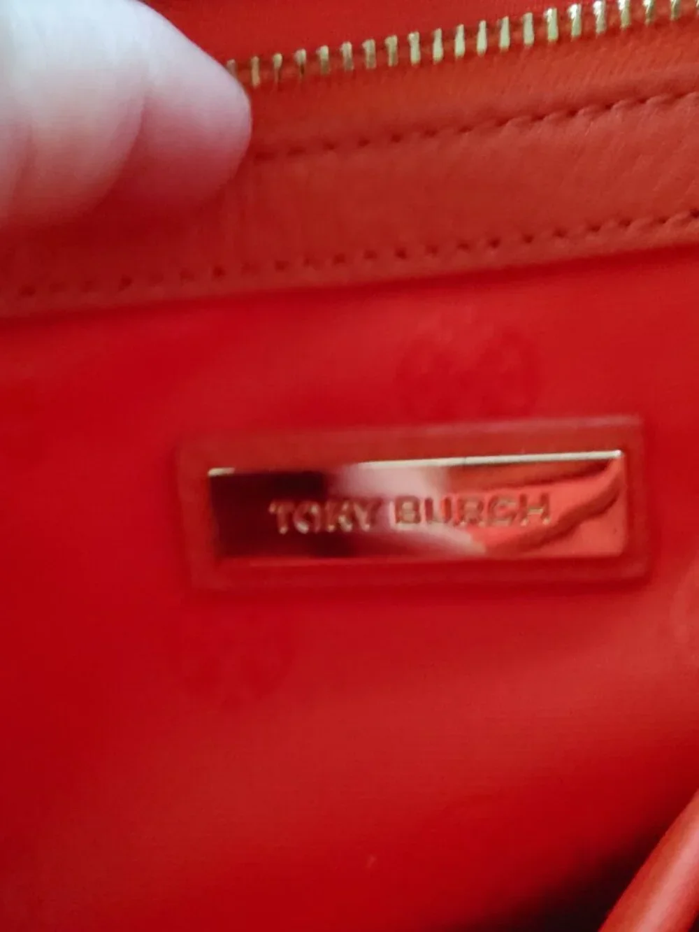 Tory Burch Large Flap Crossbody in Orange with Chain Strap